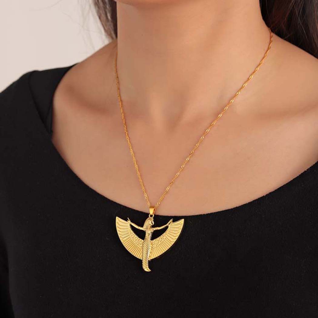 Men Fashion Egypt - QIAMNI Egyptian Goddess Isis Pendant Necklace
