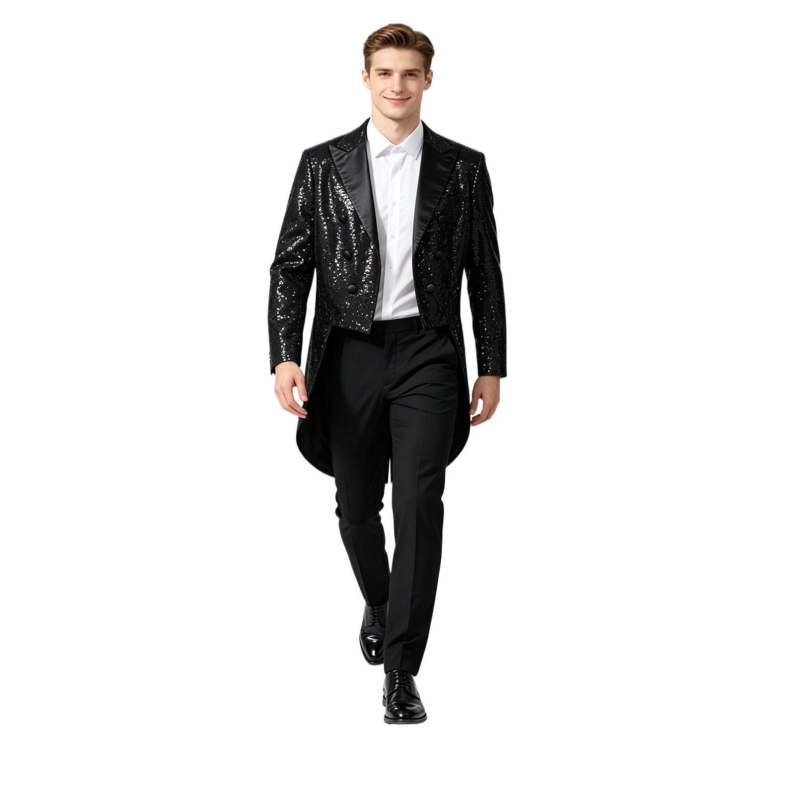 Jacket Mens Fashion - New Men Luxury Sequin Suit One