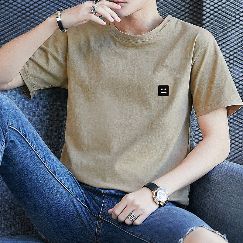 Mens Fashion Young - Short Sleeve Shirt Men's Summer round