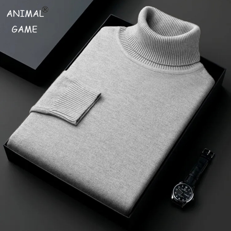 Turtleneck Sweater Men - Sweatwear Mens Anti-pilling High Quality Knitted