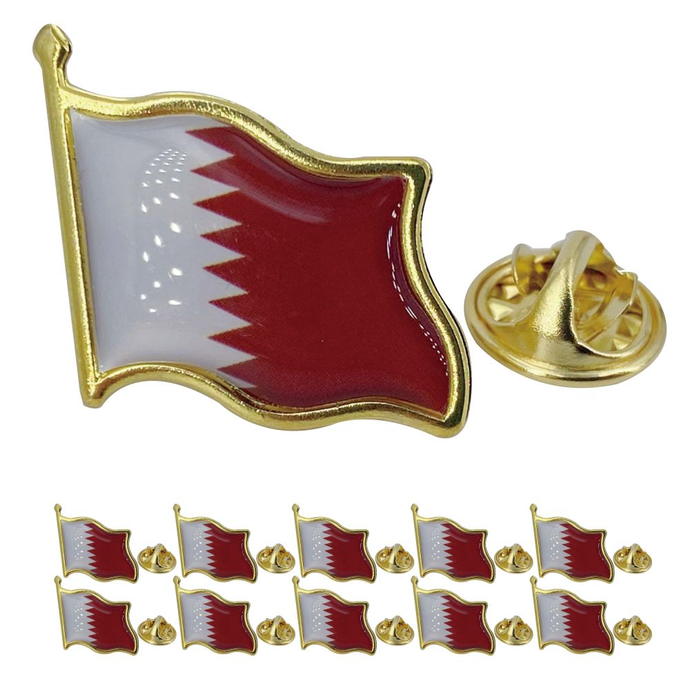 Men'S Fashion Qatar - Qatar Flag Lapel Pin - Enamel