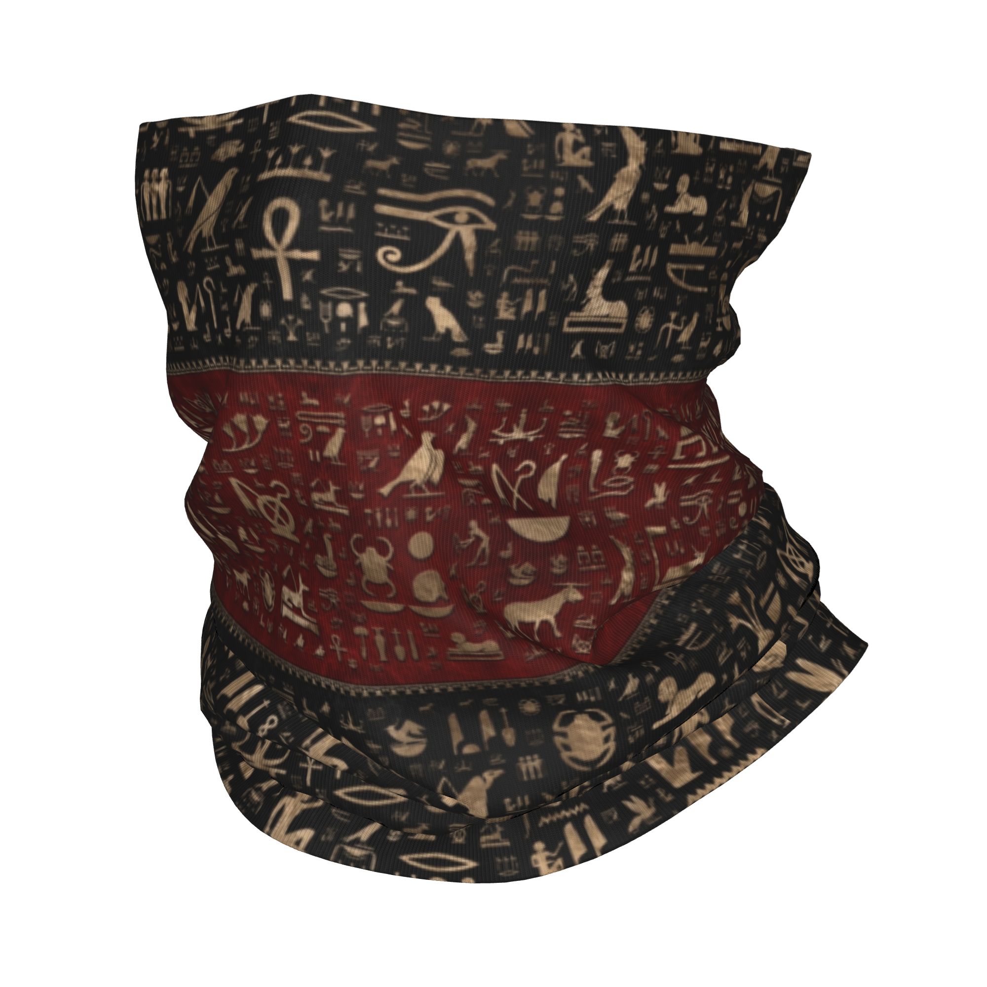 Men Fashion Egypt - Ancient Egyptian Hieroglyphs Bandana Neck Warmer