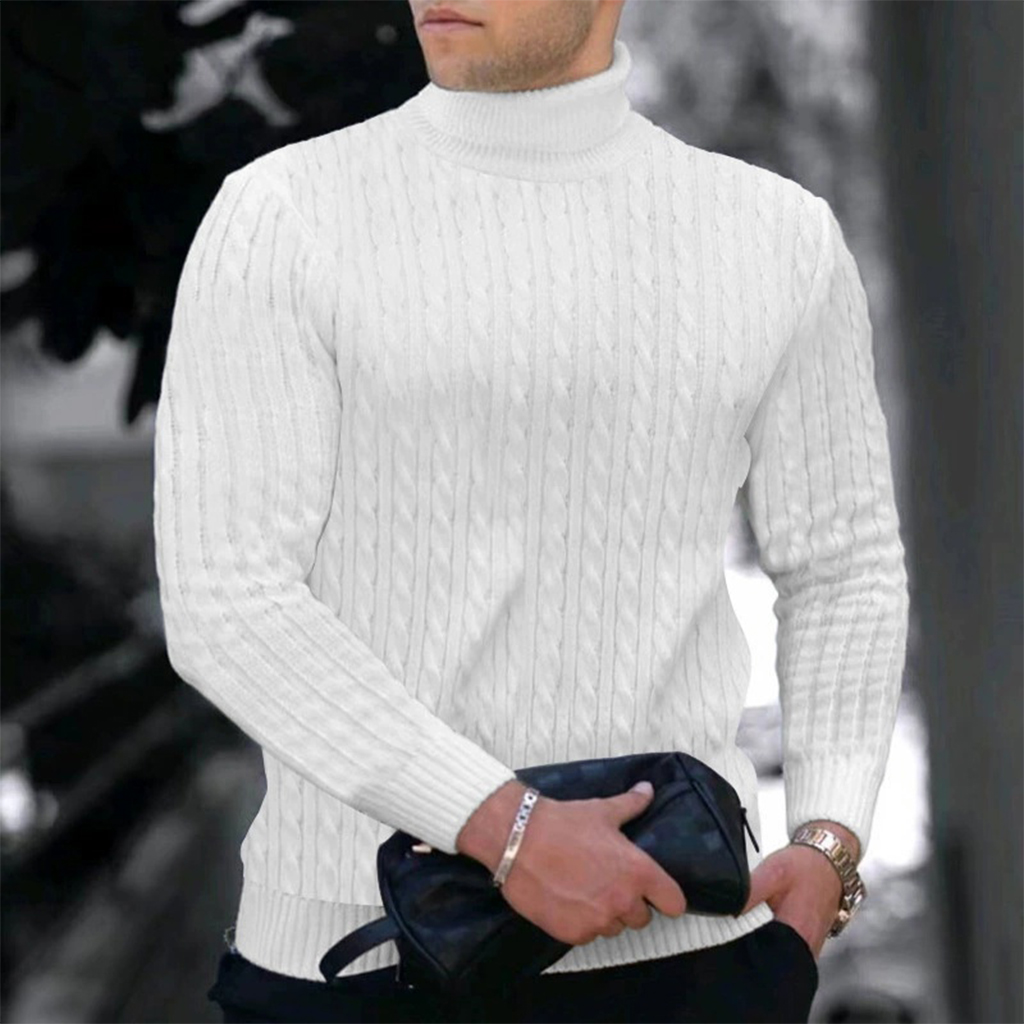 Turtleneck Sweater Men - Autumn Winter New Men's Knit Sweater