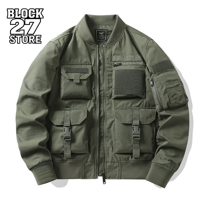 Mens Jacket Vintage Streetwear - Mens Fashion Bomber Jacket recension och pris