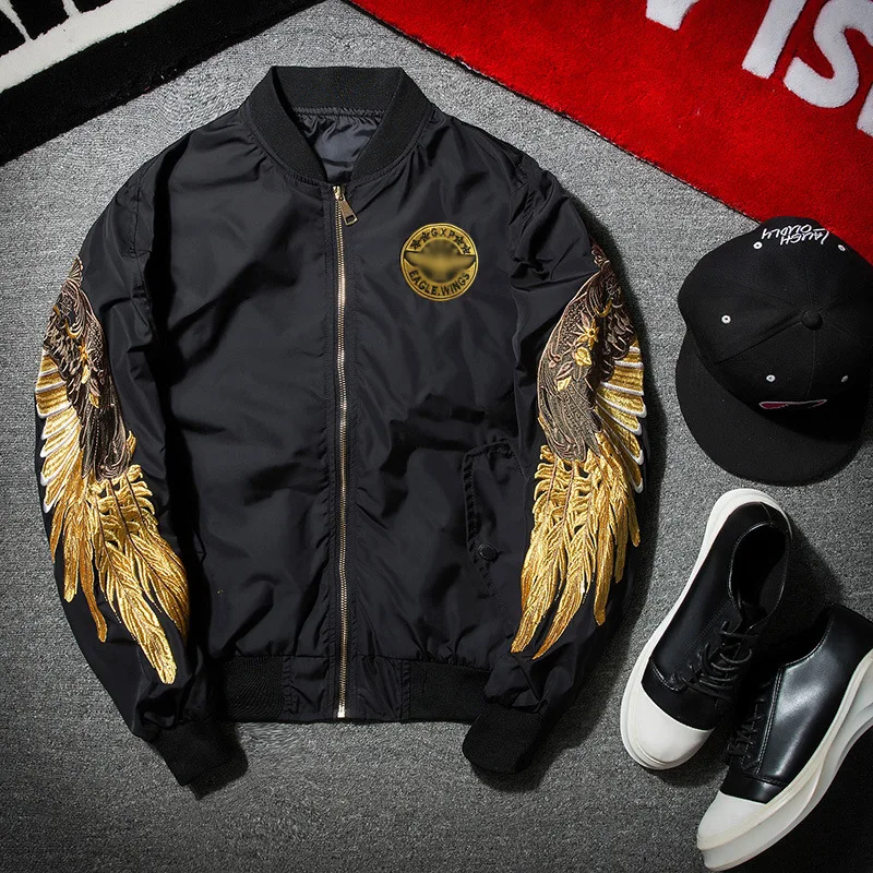 Embroidery Men's Jackets Bombe - Mens Fashion Bomber Jacket recension och pris