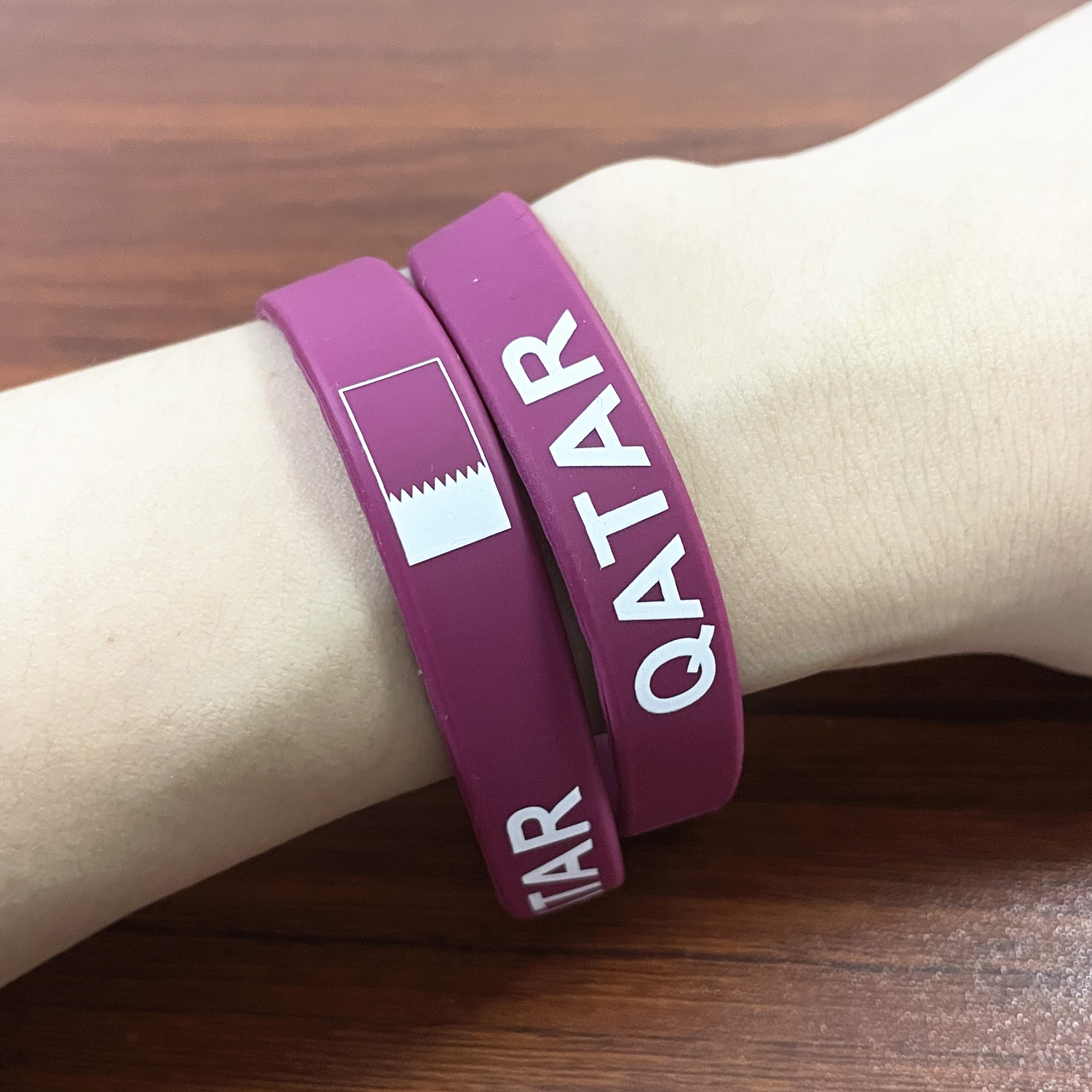 2pcs Qatar Flag Silicone Brace - Men'S Fashion Qatar recension och pris
