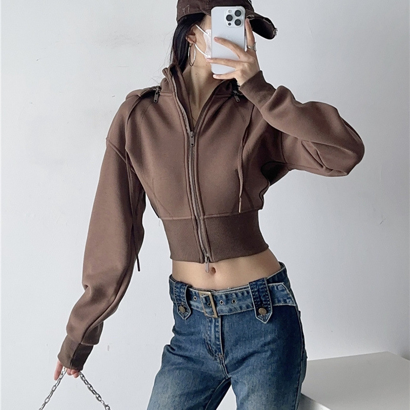 Women Crop Hoodie Sweatshirts  - Mens Fashion Zip Up Hoodies recension och pris