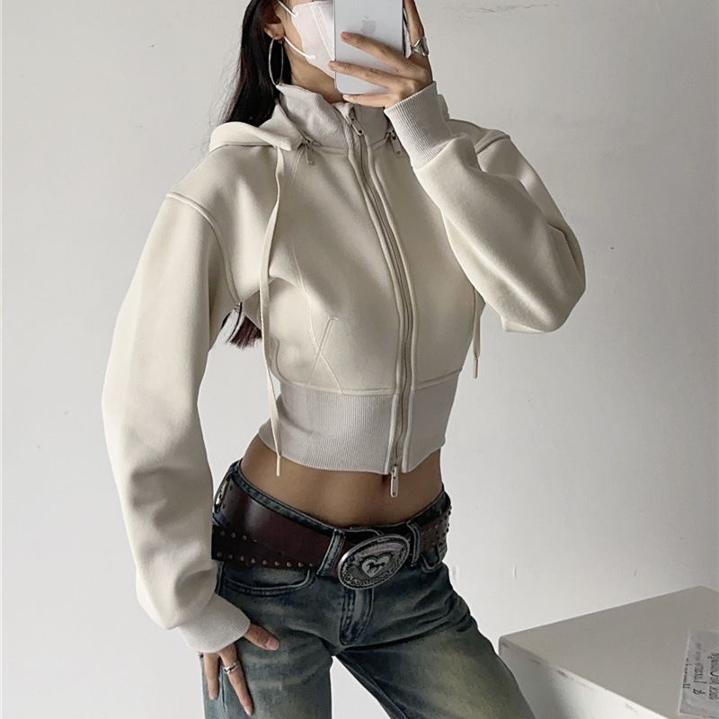 Women Crop Hoodie Sweatshirts  - Mens Fashion Zip Up Hoodies recension och pris