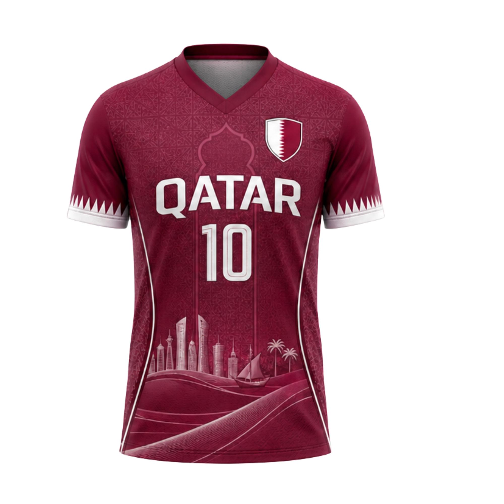 Qatar Jersey Men Women Soccer  - Men'S Fashion Qatar recension och pris