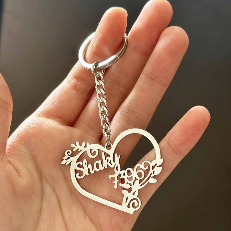 Customized Name Letter Keychai - Men'S Fashion Gold Chain recension och pris