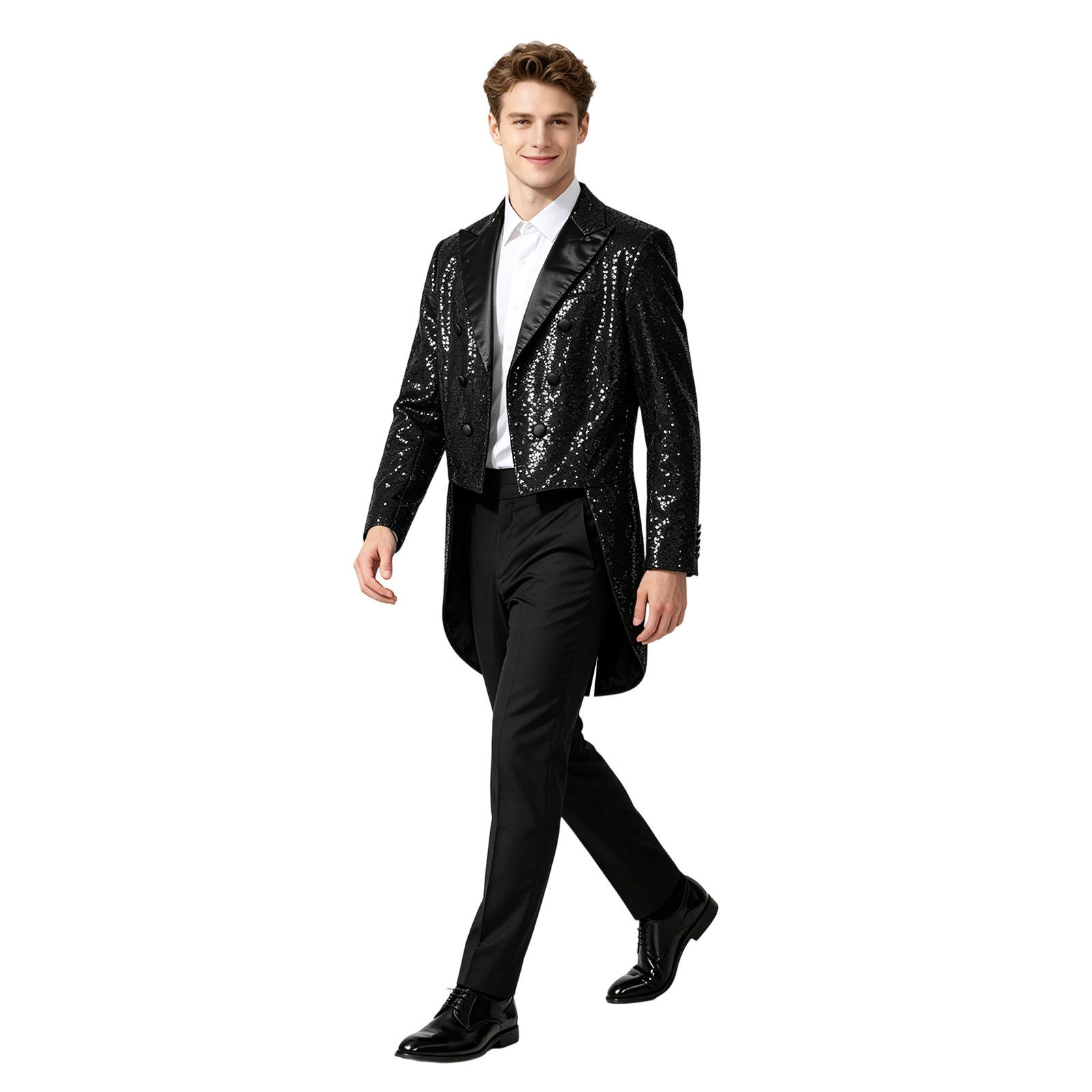 New Men Luxury Sequin Suit One - Jacket Mens Fashion recension och pris