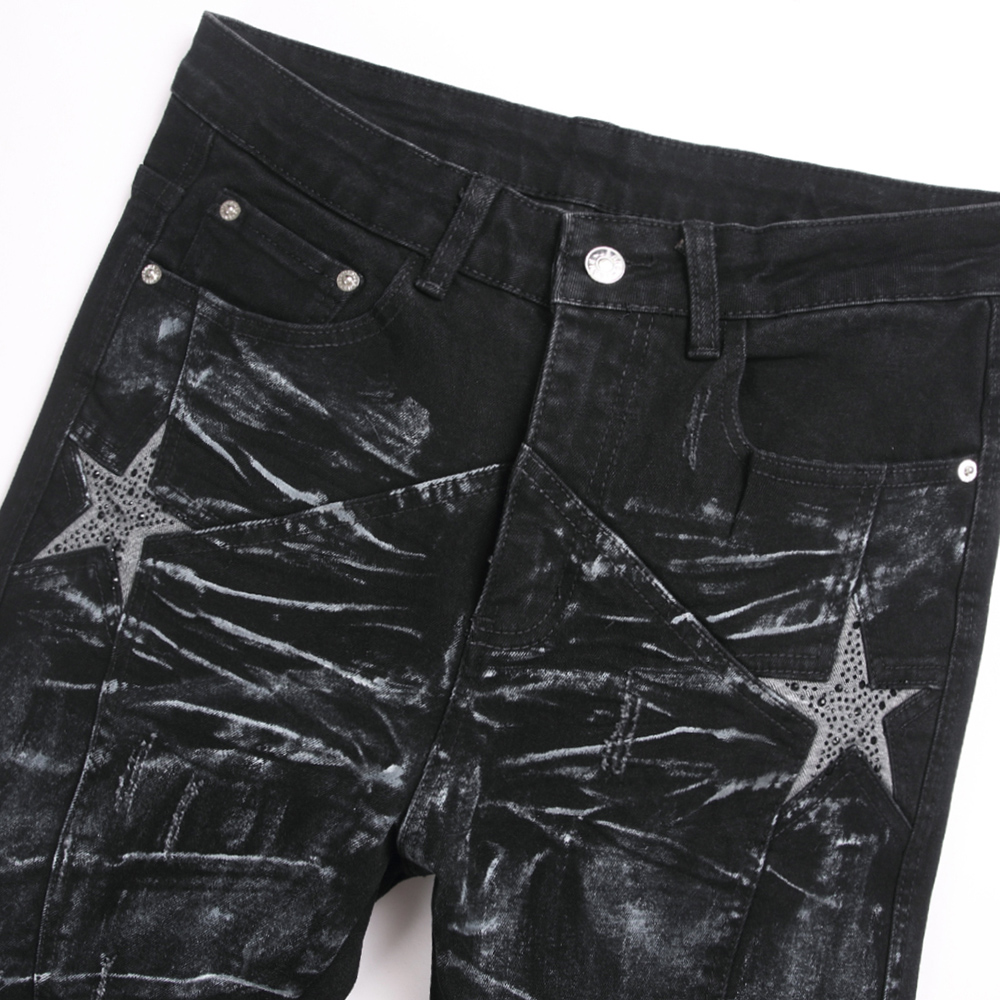 Men Crystal Stars Jeans Fashio - Men'S Fashion Jeans And Boots recension och pris