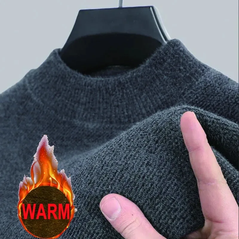 Mens Knitwear Sweater New Autu - Turtleneck Sweater Men recension och pris