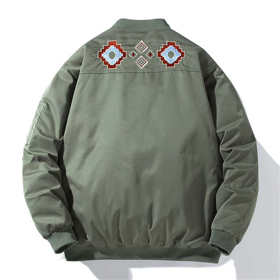 Thick Baseball Jacket Men Wint - Mens Fashion Bomber Jacket recension och pris