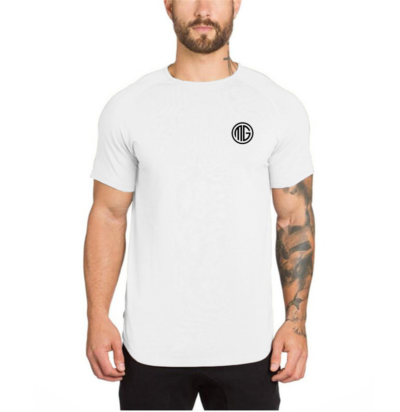 Summer Men Short Sleeve Cotton - Muscle Tee Workout recension och pris