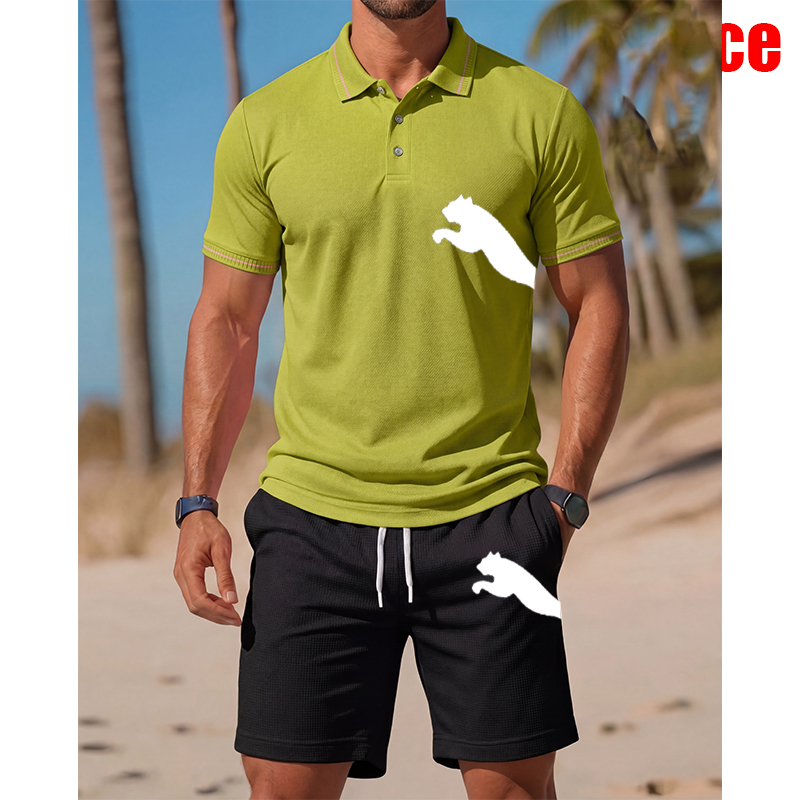 Men's Casual Short-Sleeved Pol - Men'S Fashion Outfits 2026 recension och pris