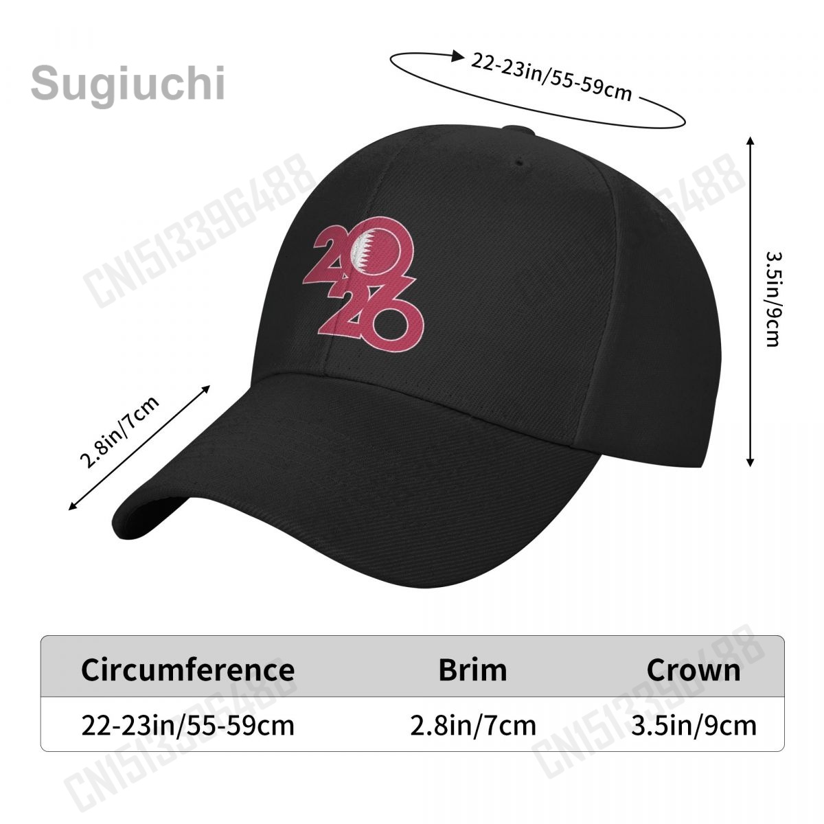 Qatar Flag With 2026 Baseball  - Men'S Fashion Qatar recension och pris