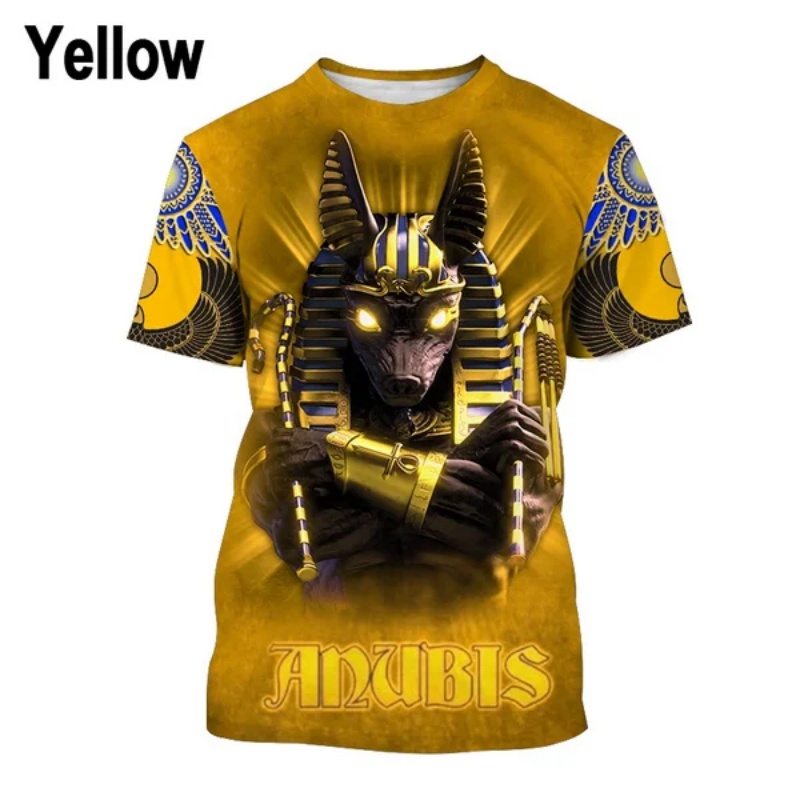 3D Printed Pharaoh Anubis T-Sh - Men Fashion Egypt recension och pris
