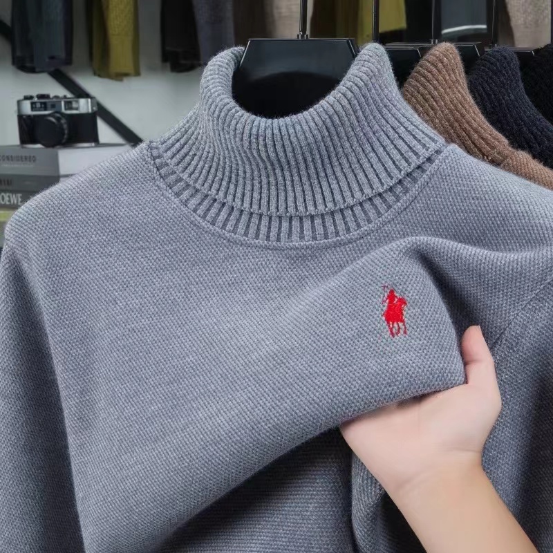 High end brand velvet sweater  - Turtleneck Sweater Men recension och pris