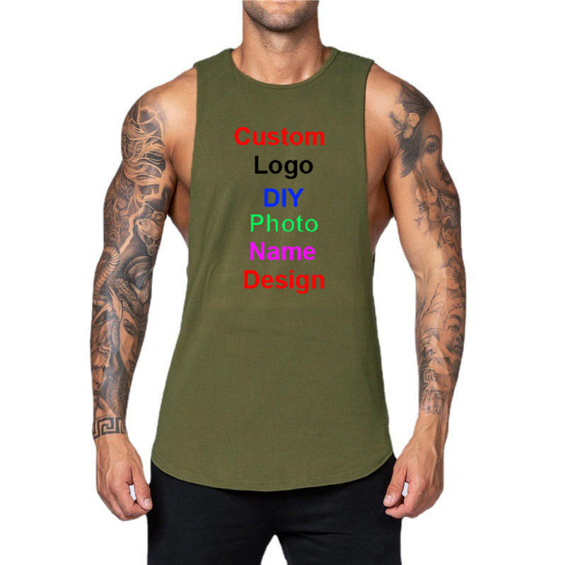 DIY Customized Logo Brand Gym  - Muscle Tee Workout recension och pris