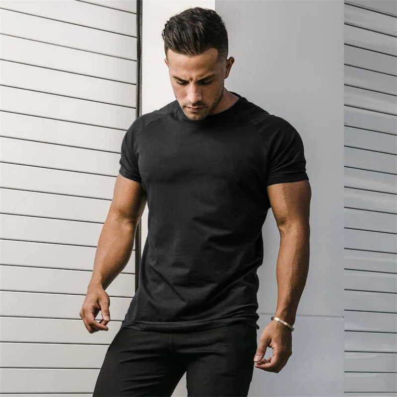 Plain Summer Cotton Breathable - Muscle Tee Workout recension och pris