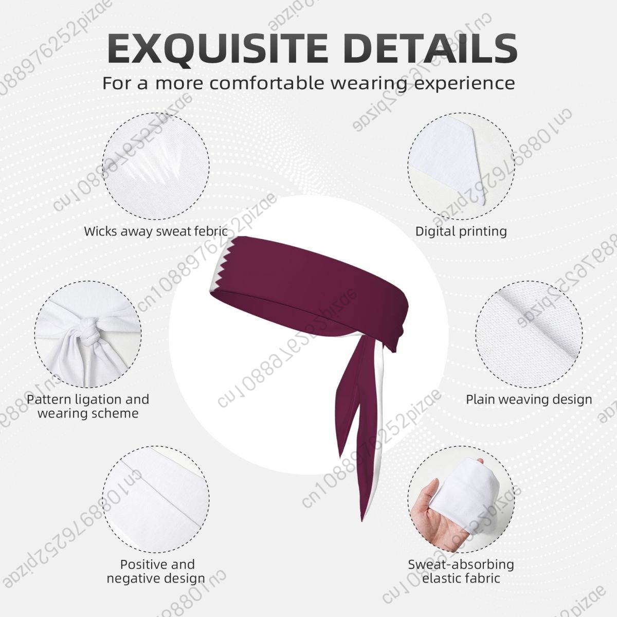 Qatar Tie Headband for Men Wom - Men'S Fashion Qatar recension och pris