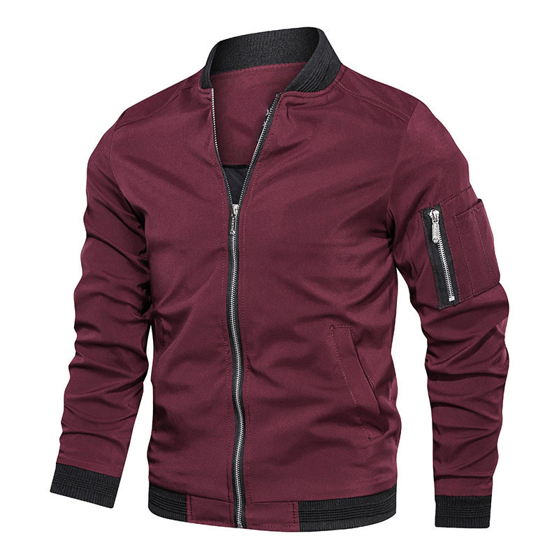 Spring Autumn Men's Windbreake - Mens Fashion Bomber Jacket recension och pris