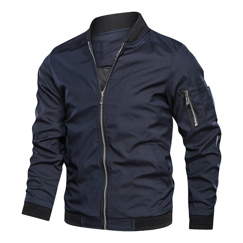 Spring Autumn Men's Windbreake - Mens Fashion Bomber Jacket recension och pris