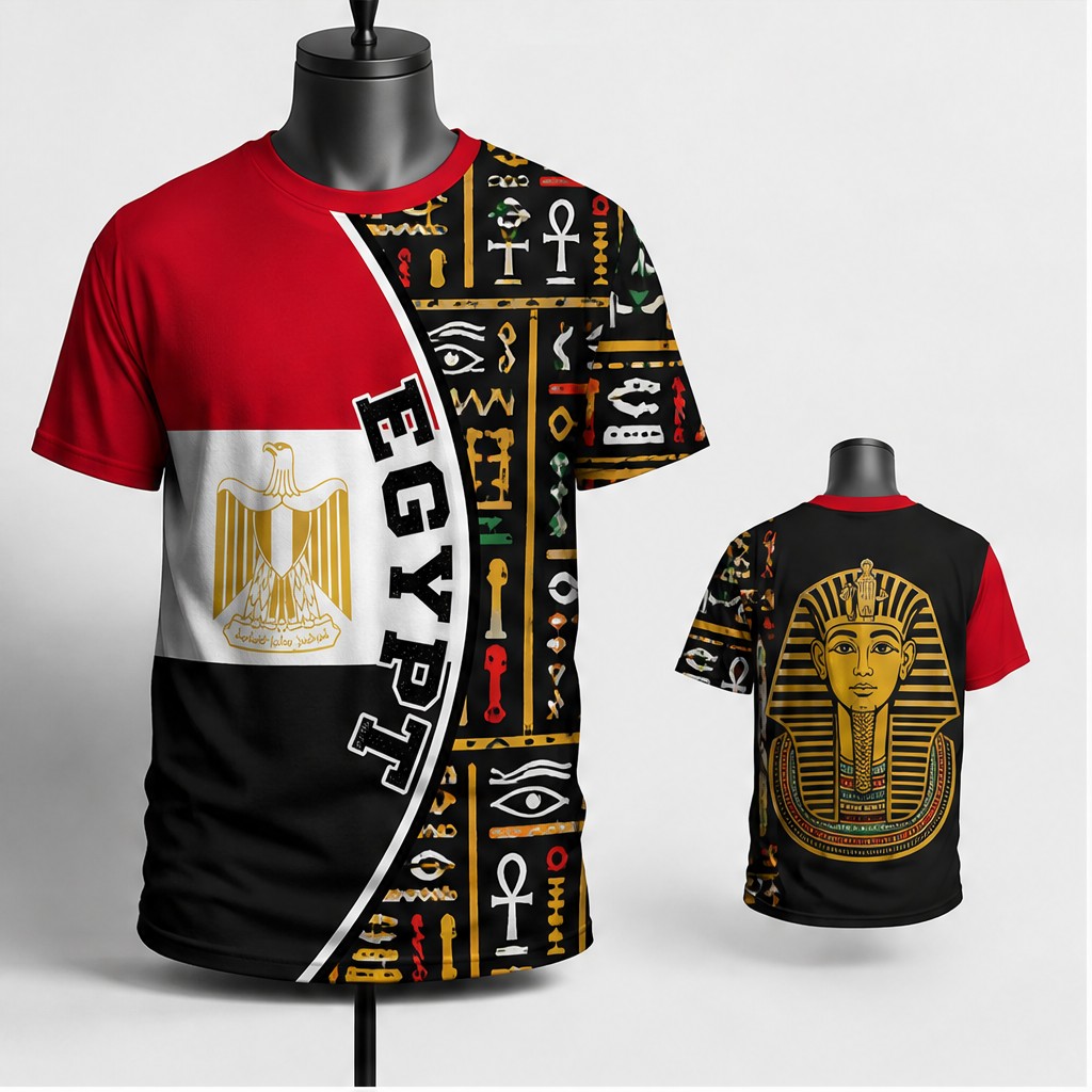 Mens Egypt Crew Neck T Shirt F - Men Fashion Egypt recension och pris