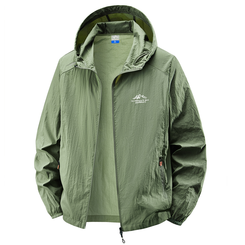 Hooded sunscreen clothing summ - Mens Fashion Bomber Jacket recension och pris