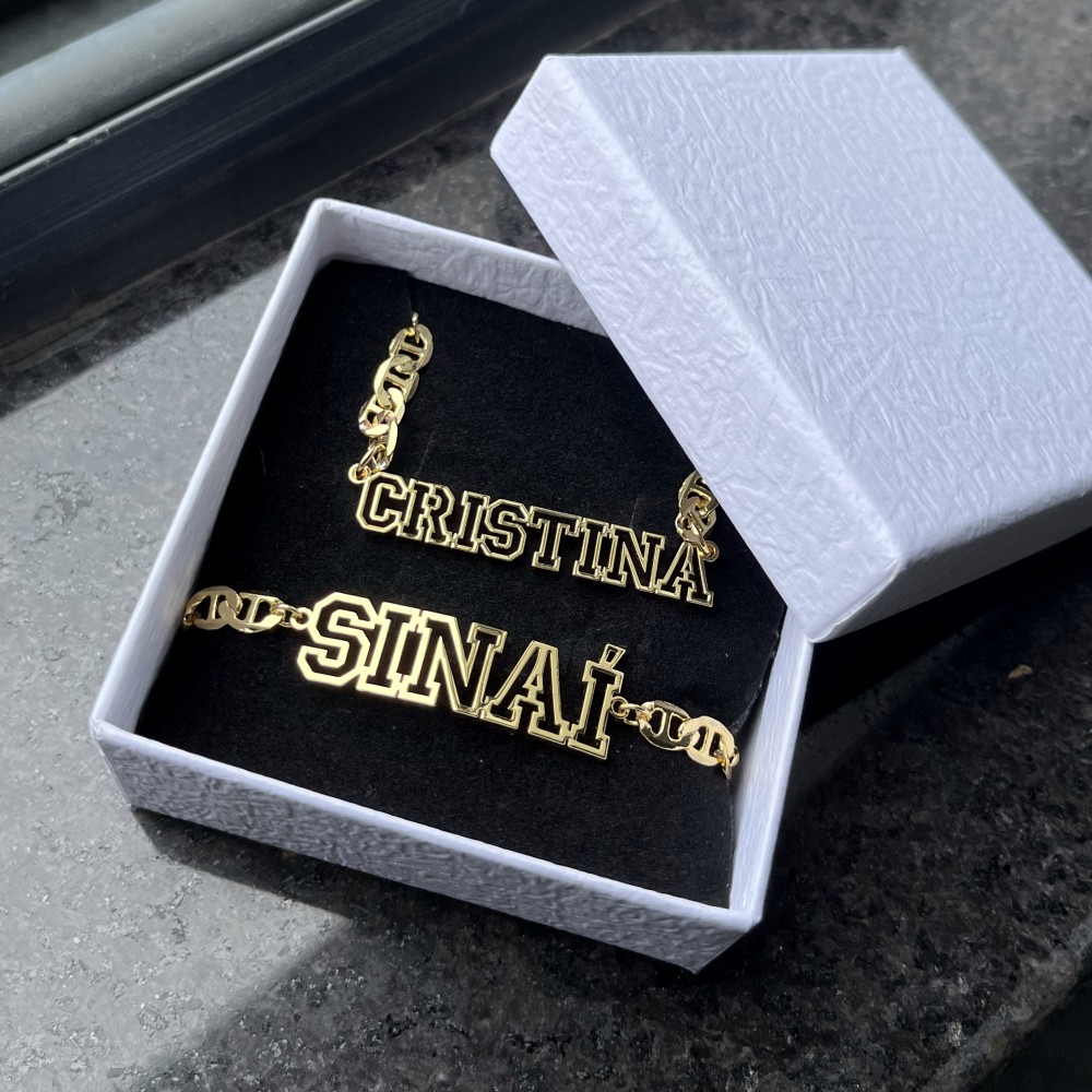 DUOYING Custom Name Hollow Nec - Men'S Fashion Gold Chain recension och pris