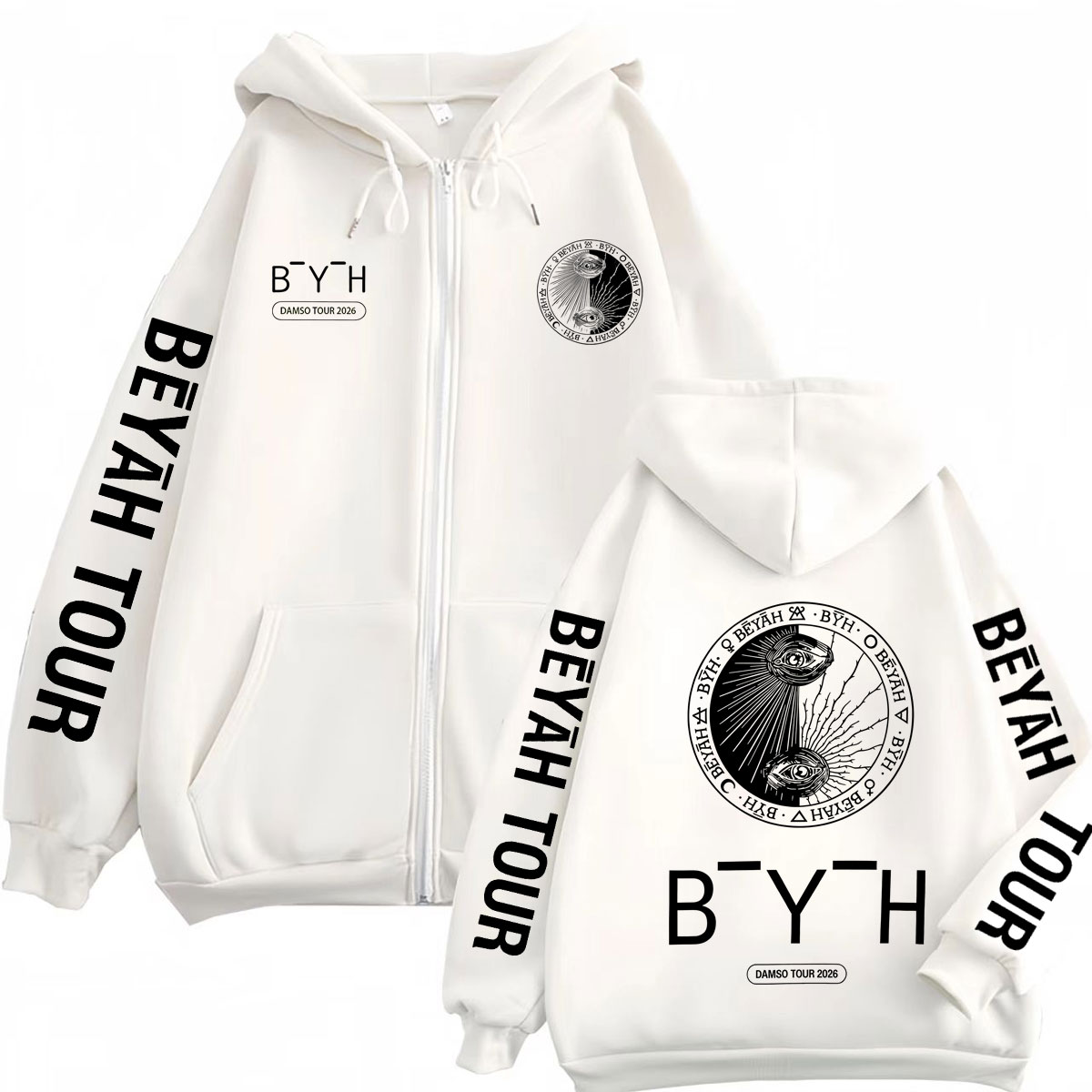 Rapper Damso Beyah Tour 2026 M - Mens Fashion Zip Up Hoodies recension och pris