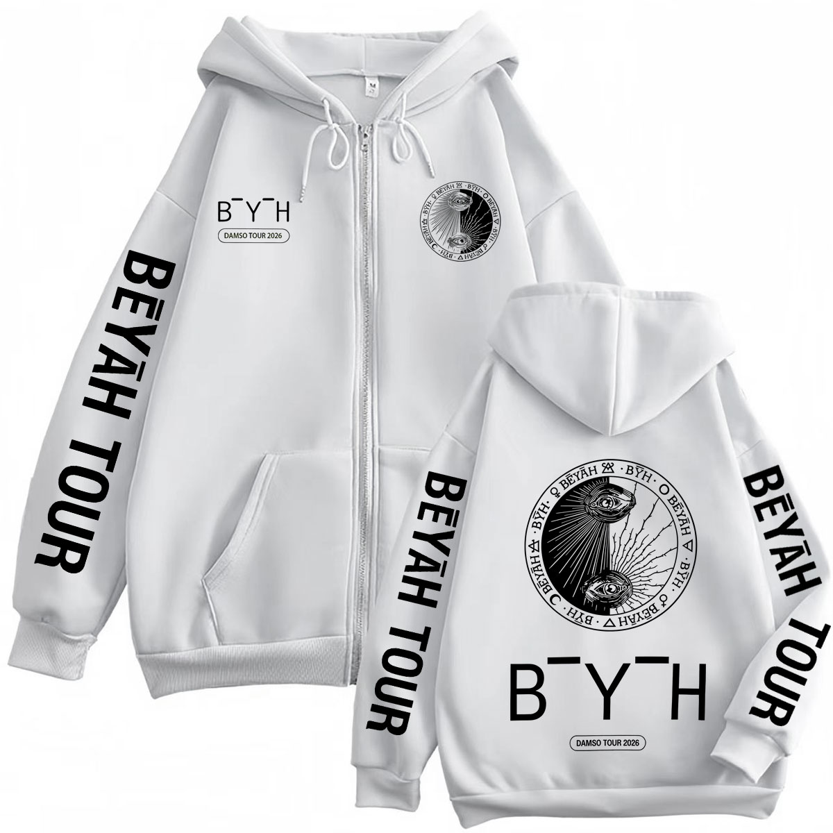 Rapper Damso Beyah Tour 2026 M - Mens Fashion Zip Up Hoodies recension och pris
