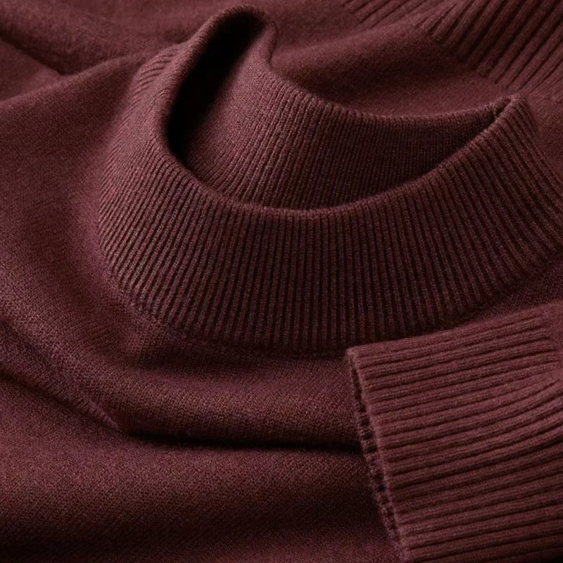 Autumn New Men's Casual Mock T - Turtleneck Sweater Men recension och pris