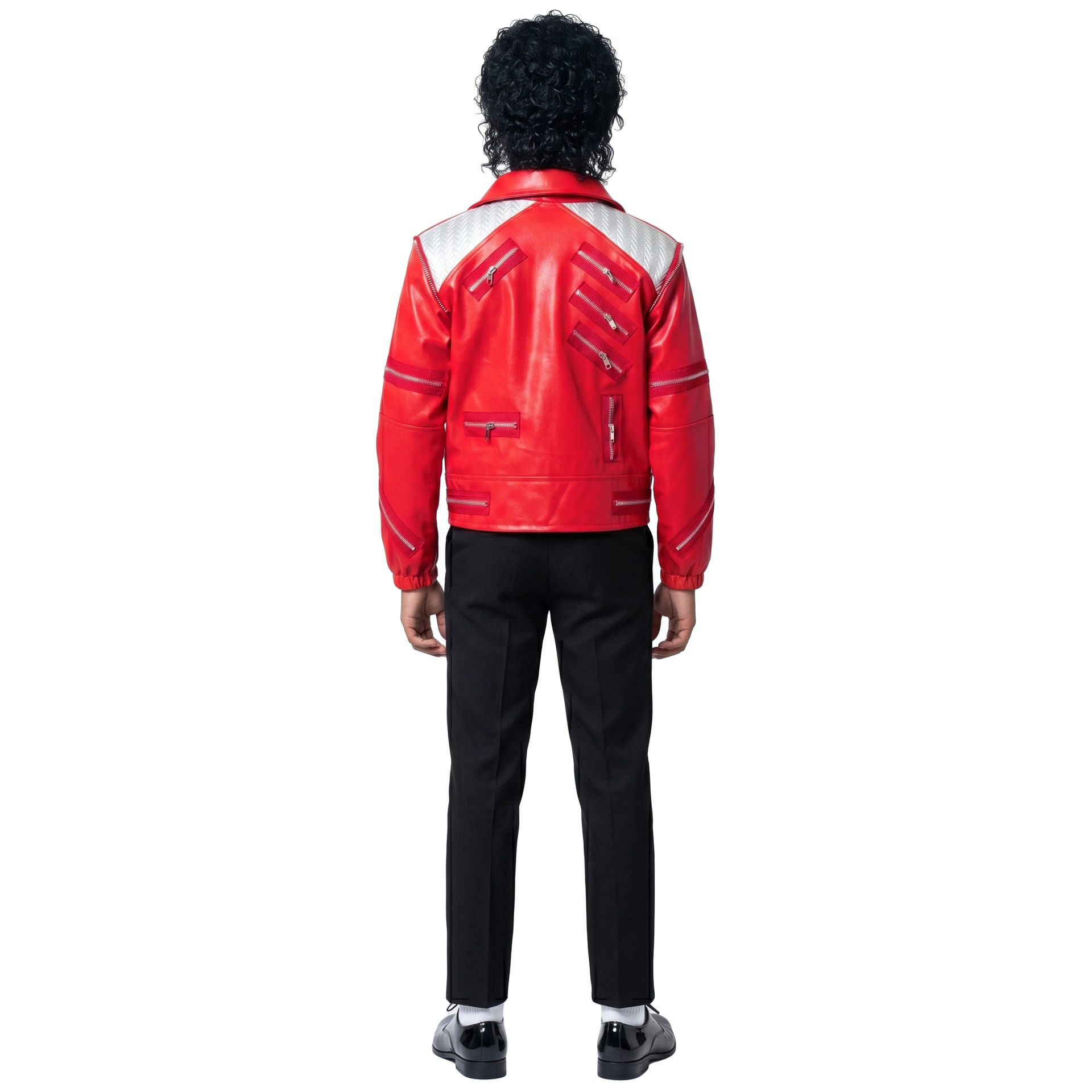 80s Retro Pop Star Costume Mic - Jacket Mens Fashion recension och pris