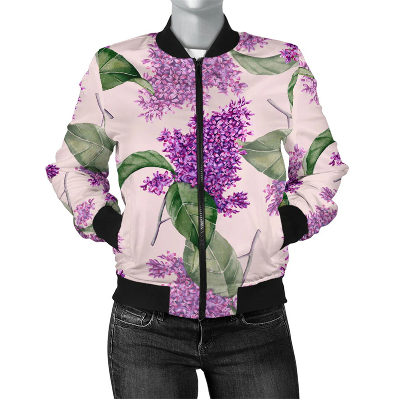 Colorful Flower Series 3d Prin - Mens Fashion Bomber Jacket recension och pris