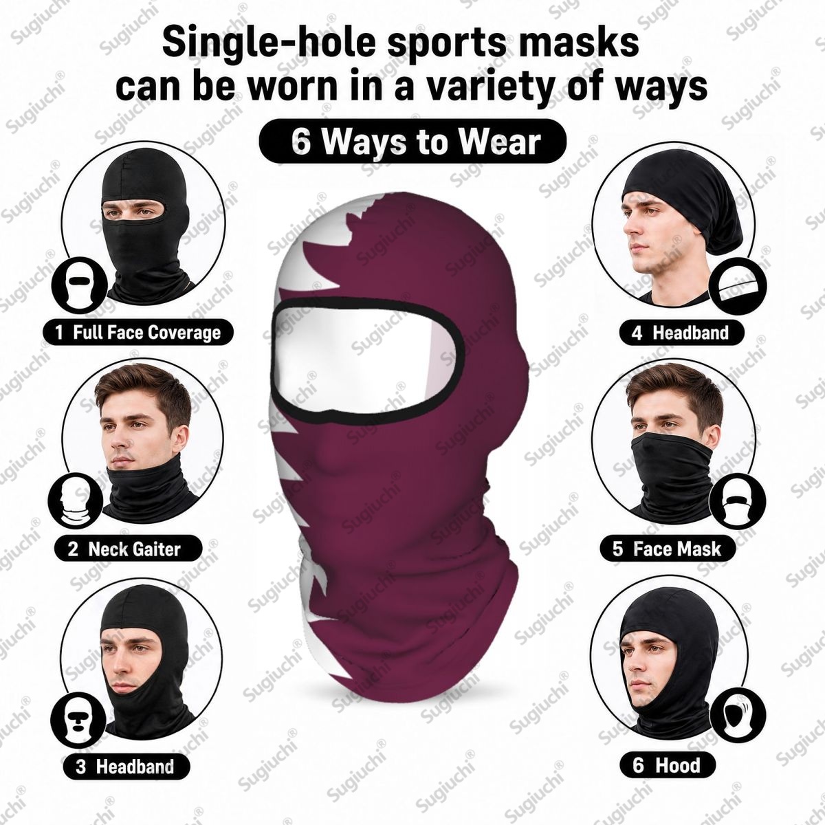 Qatar Cycling Balaclava Full F - Men'S Fashion Qatar recension och pris
