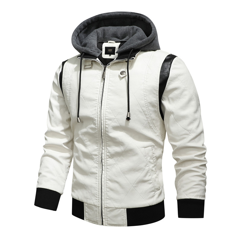 Autumn Winter Bomber Leather J - Mens Fashion Bomber Jacket recension och pris