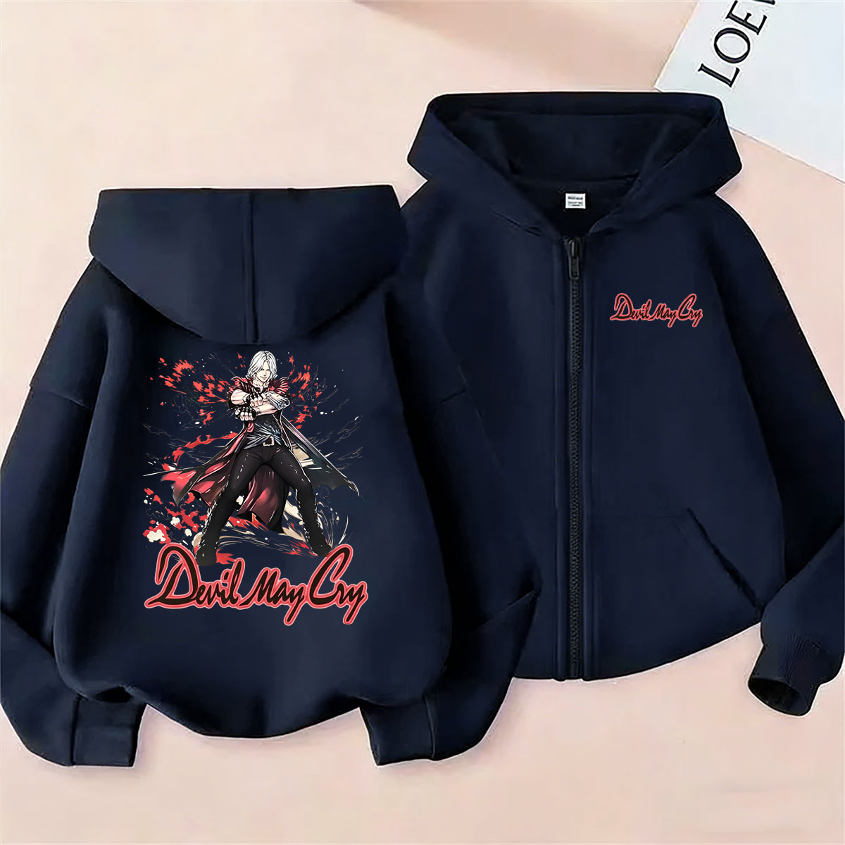 Hot Sale Game Devil May Cry Da - Mens Fashion Zip Up Hoodies recension och pris