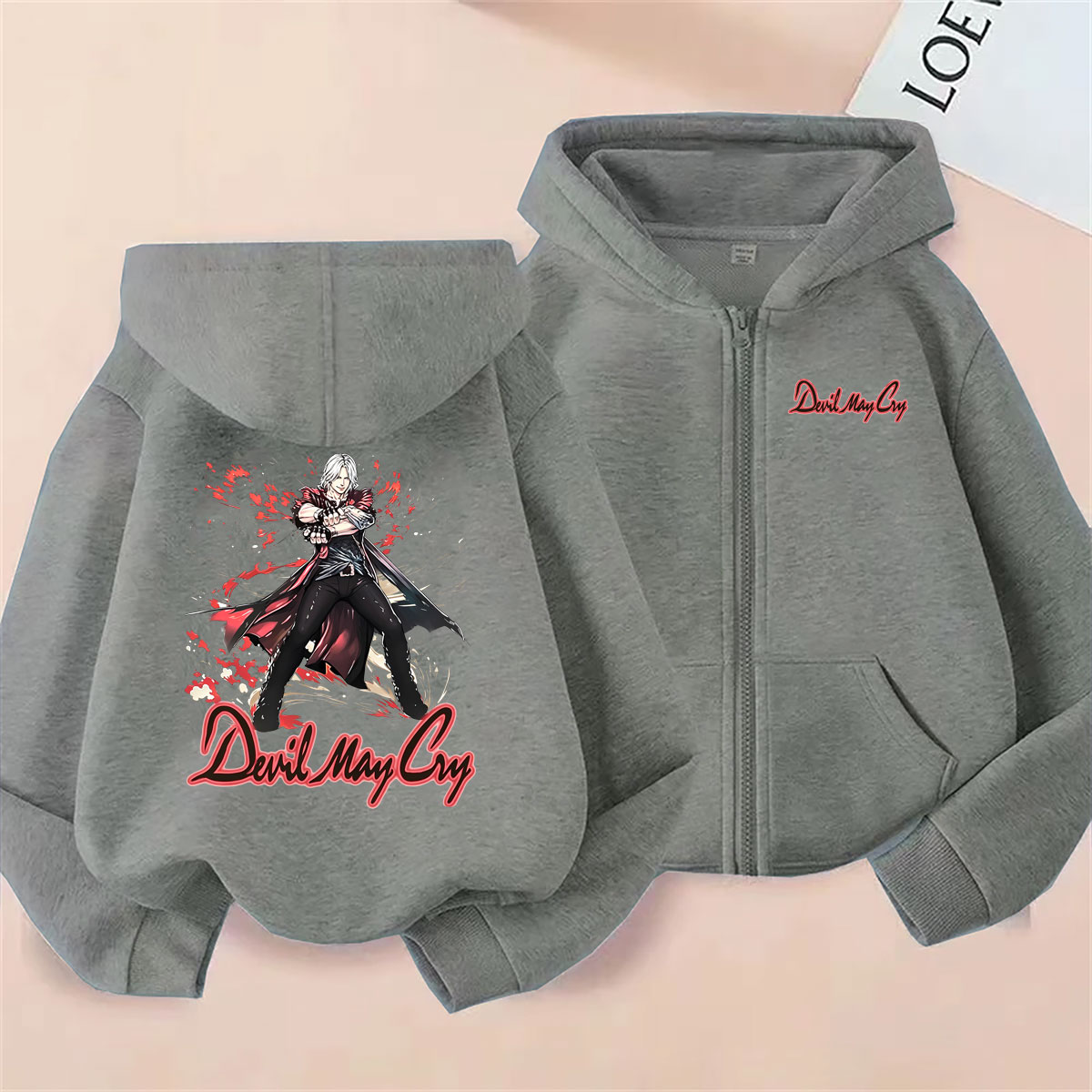 Hot Sale Game Devil May Cry Da - Mens Fashion Zip Up Hoodies recension och pris