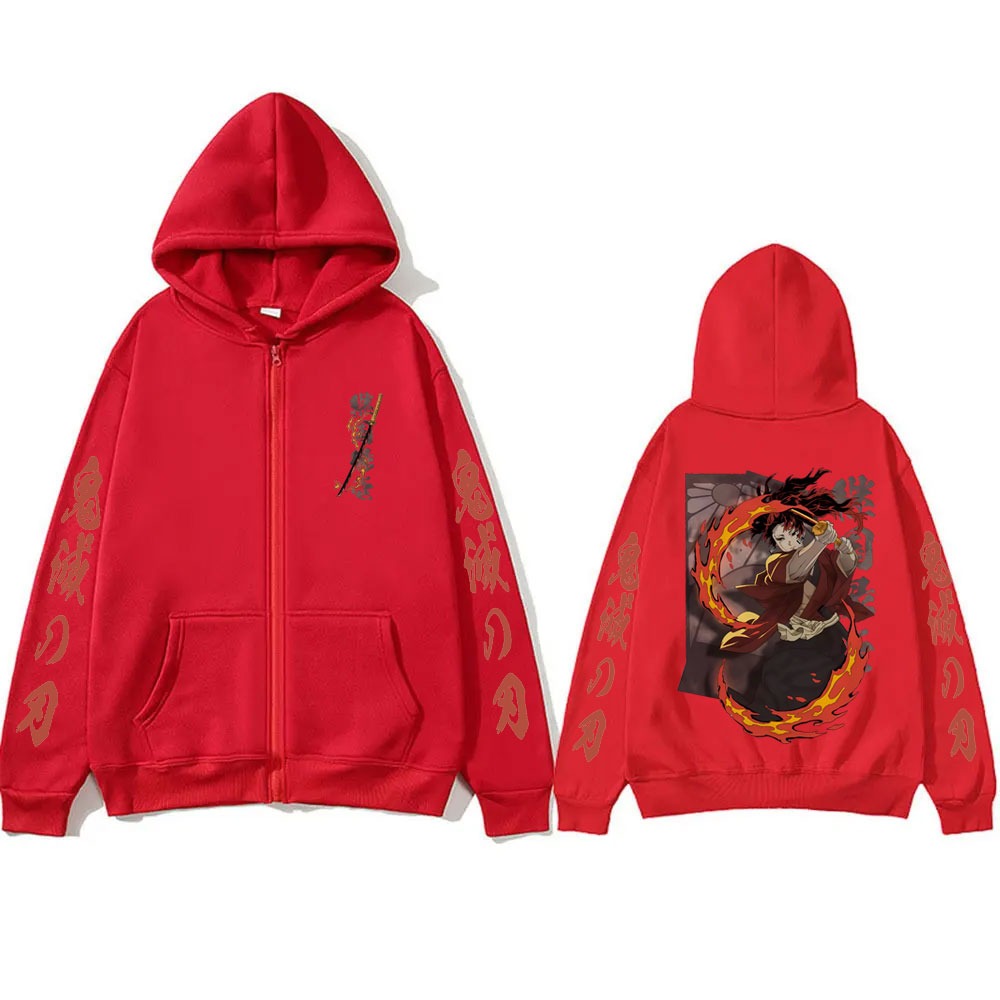 New Demon Slayer Tsugikuni Yor - Mens Fashion Zip Up Hoodies recension och pris