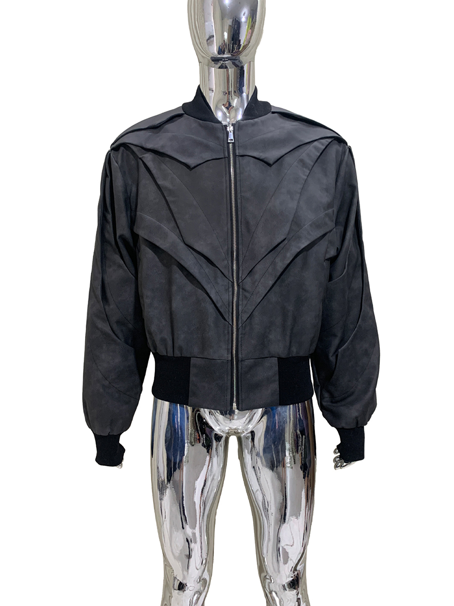 Spring Autumn Short Matte Dist - Mens Fashion Bomber Jacket recension och pris