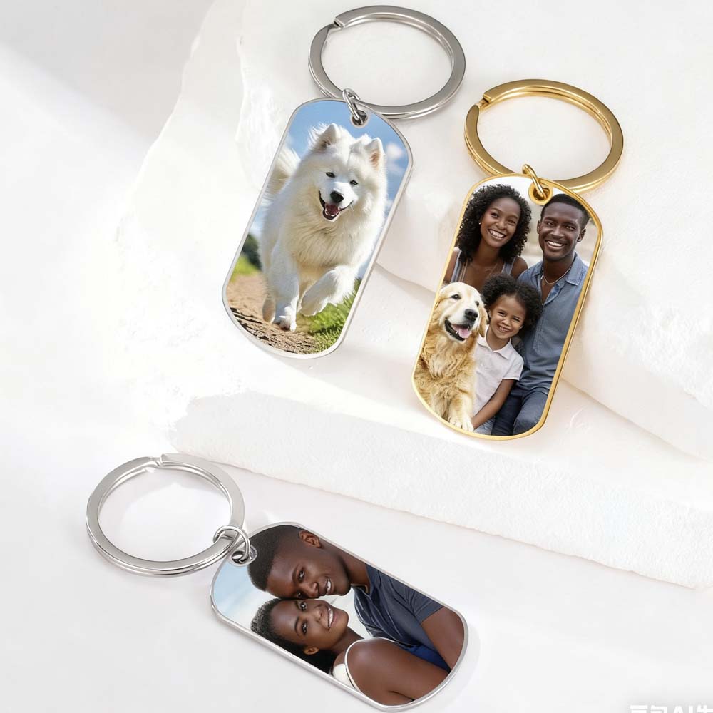 Family Couple Print Demand Pho - Men'S Fashion Gold Chain recension och pris