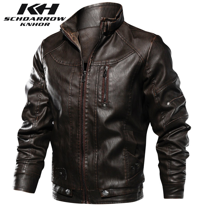 Men's Leather Jacket Autumn Wi - Mens Fashion Bomber Jacket recension och pris