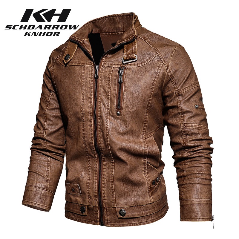 Men's Leather Jacket Autumn Wi - Mens Fashion Bomber Jacket recension och pris