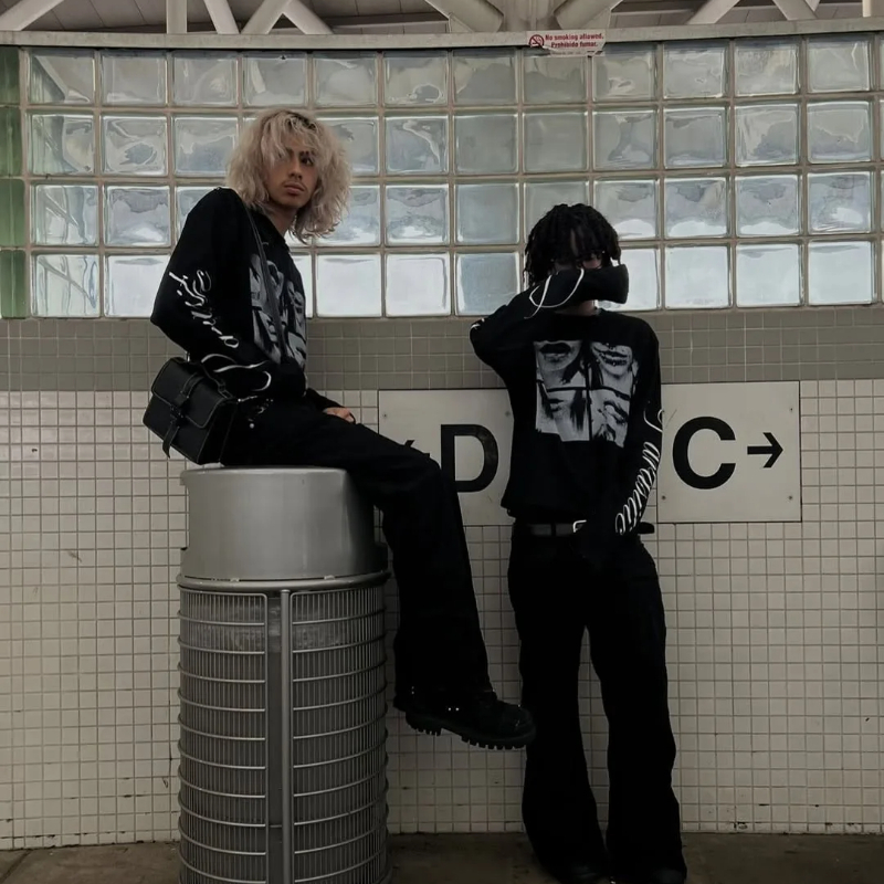 2000s Punk Retro Hip Hop Stree - Mens Fashion In The 2000S recension och pris