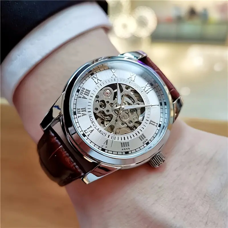 Elegant Men's Automatic Mechan - Mens Fashion Young recension och pris
