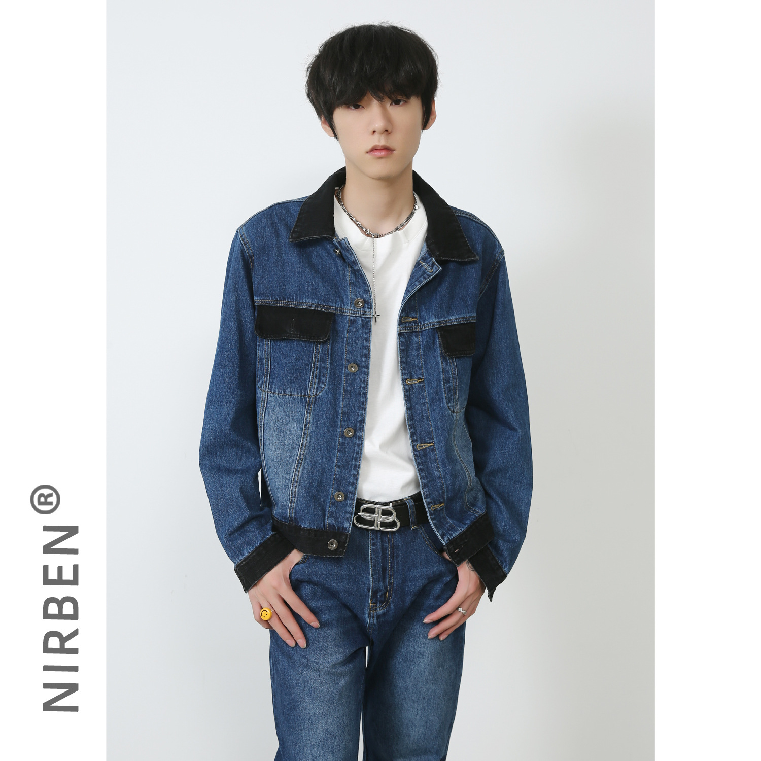 Denim New Denim Jacket Set Mal - Jacket Mens Fashion recension och pris
