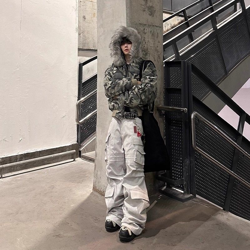 Mens Jacket Washed Camouflage  - Mens Fashion Bomber Jacket recension och pris