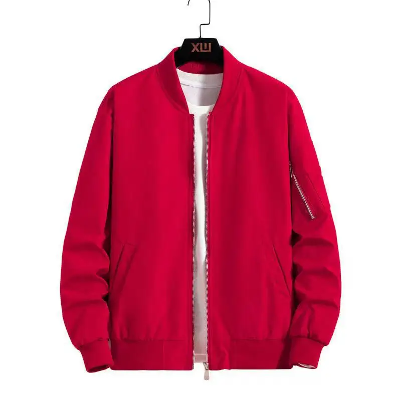 New Arrival Rib Sleeve Cotton  - Mens Fashion Bomber Jacket recension och pris